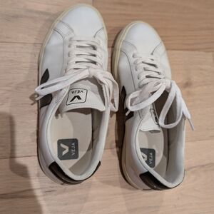 Veja White and Black Sneakers
